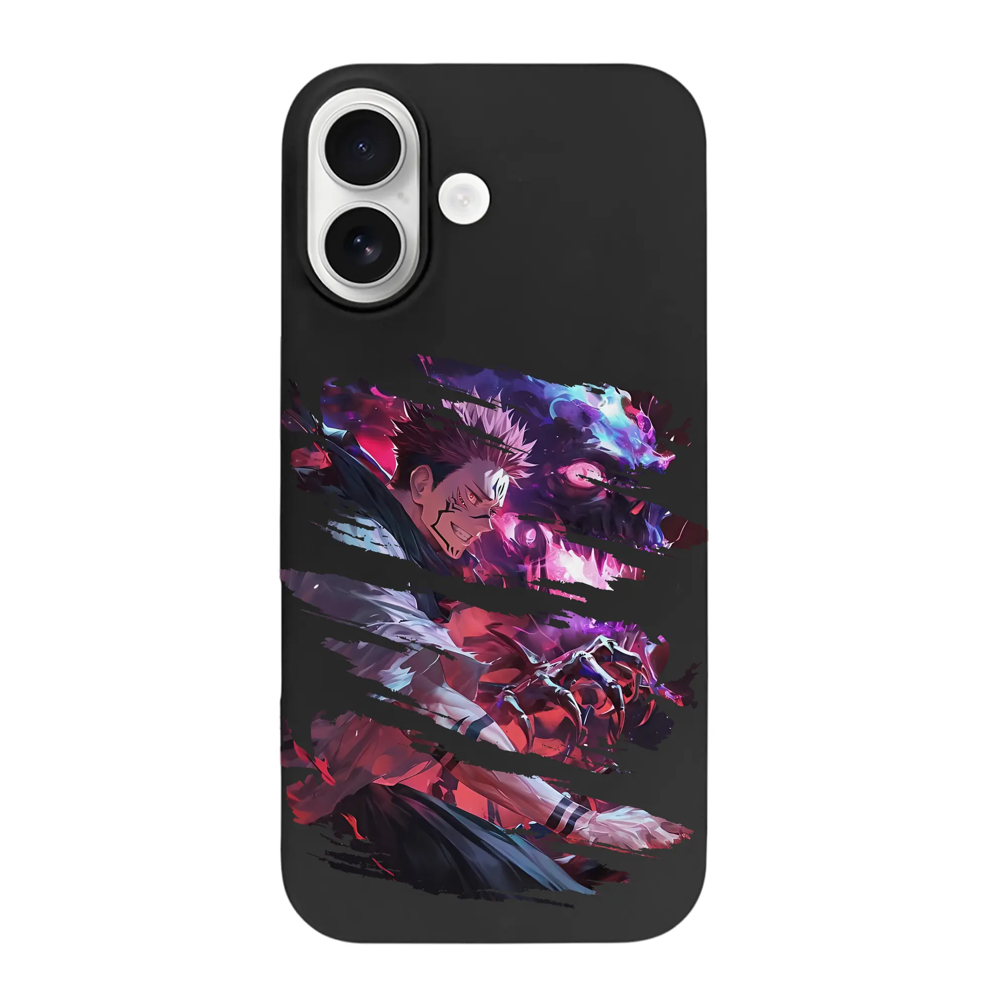 呪術廻戦 グッズ,両面宿儺 - iPhone 17 シリーズ シリコンケース 薄型 耐衝撃 指紋防止 ソフトタッチカバー 精密フィット 傷防止 保護ケース iPhone 17/17 Air/17 Pro/17 Pro Max 対応